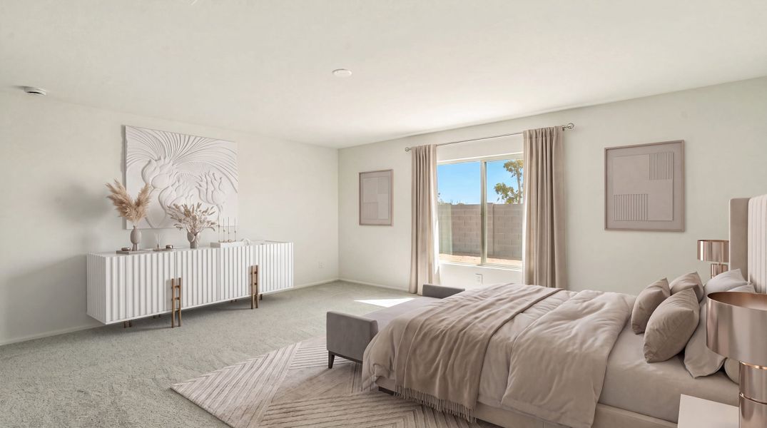 Furnished interior view inside a new home in Cross Creek Ranch, Coolidge (Image 11).