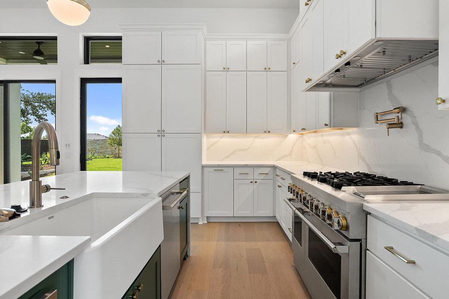 Furnished interior view inside a new home in Milky Way at River Place, Austin (Image 14).