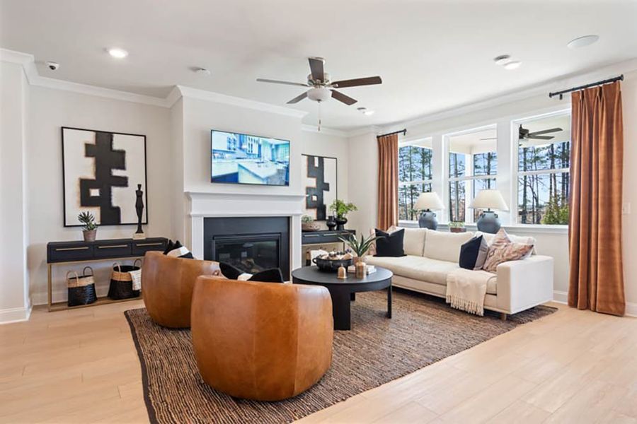 Furnished interior view inside a new home in Nichols Farm, Dacula (Image 12).