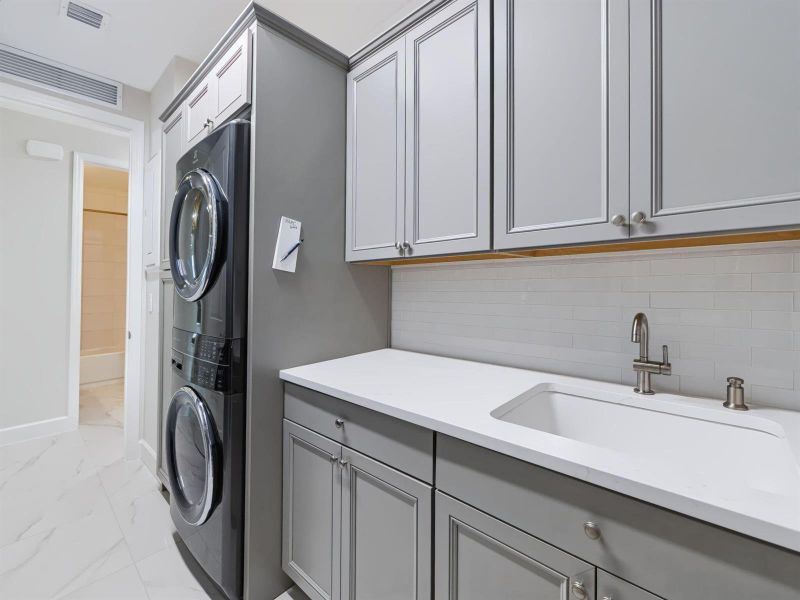 Laundry with Sink/Custom Cabinetry