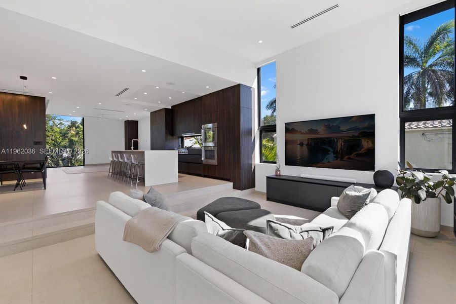 Furnished interior view inside a new home in , Miami Beach (Image 9). Furnished interior view inside a new home in , Miami Beach (Image 9).