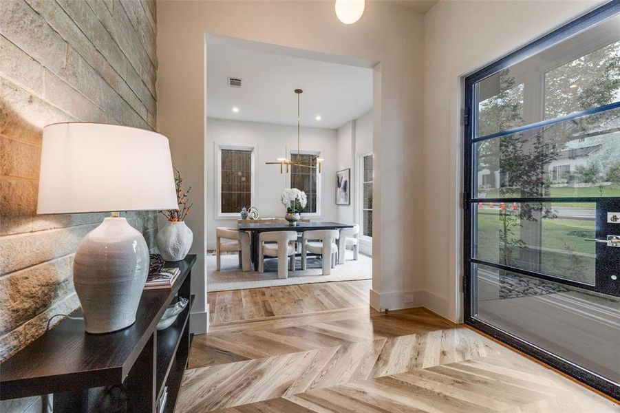 Furnished interior view inside a new home in , Dallas (Image 14).