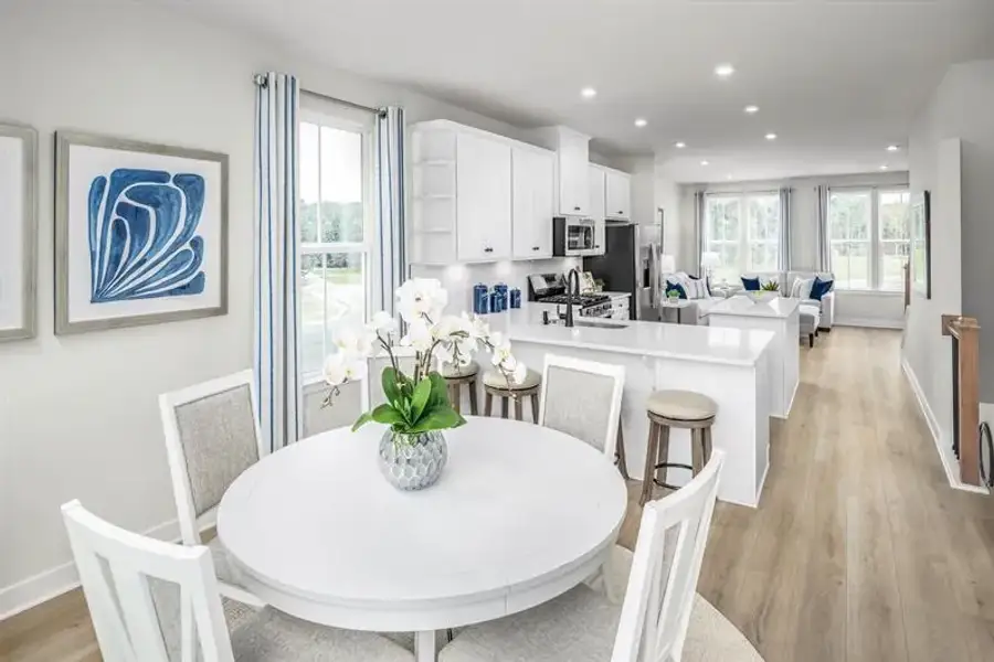 Representative furnished interior of a home built from the Clarendon 3 Story by Ryan Homes in Quinley, Charlotte (Image 5).