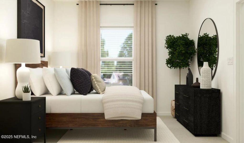 Furnished interior view inside a new home in Avalon Woods, Jacksonville (Image 3).