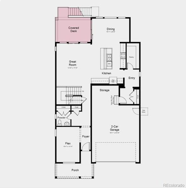Structural options added include: Covered outdoor living, covered deck, unfinished walk-out basement, sliding glass door at gathering room, standalone tub and shower at primary bath, second sink at secondary bath, plumbing rough-in at basement, and 8' interior doors