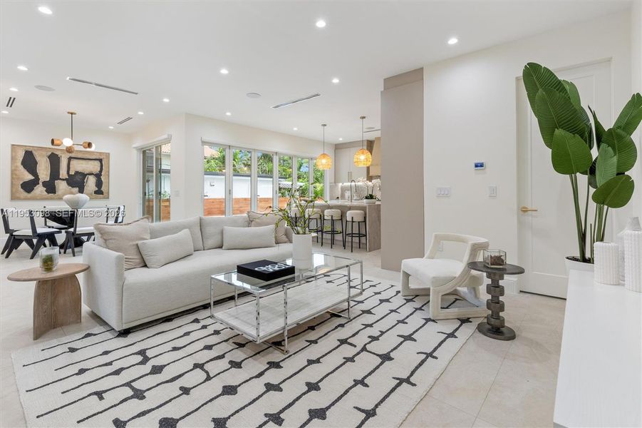 Furnished interior view inside a new home in , Miami (Image 7).