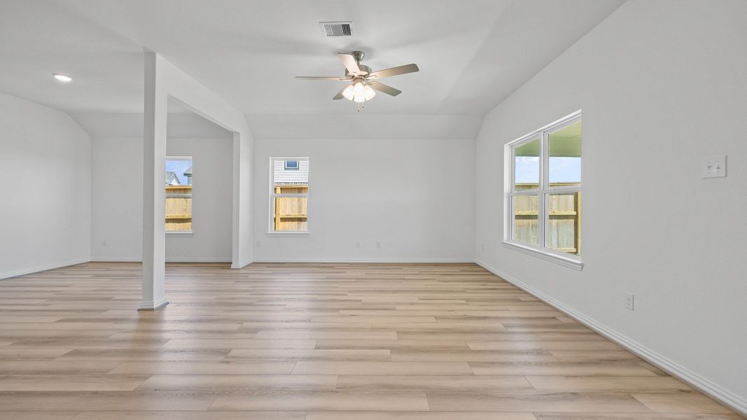 Furnished interior view inside a new home in Oakwood Estates, Waller (Image 27).