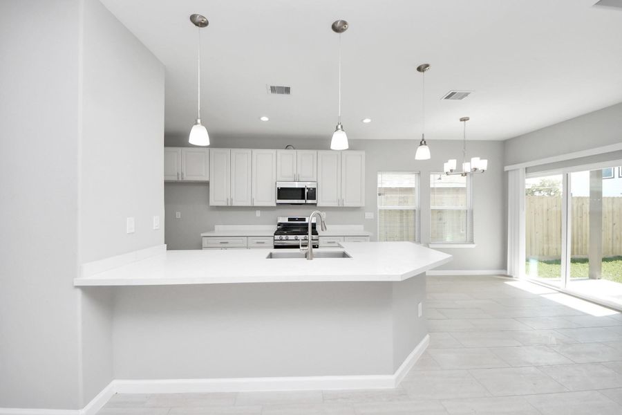 Furnished interior view inside a new home in , Houston (Image 7).