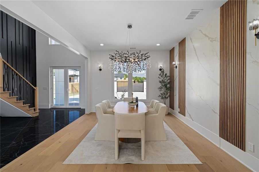Furnished interior view inside a new home in , Buford (Image 11).