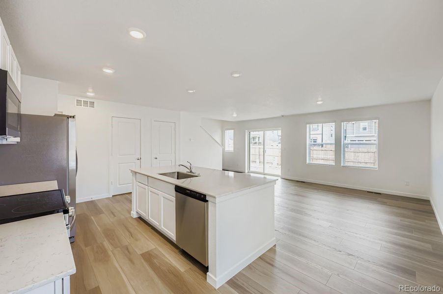 Furnished interior view inside a new home in Copper Chase: The Celestial Collection, Colorado Springs (Image 5).