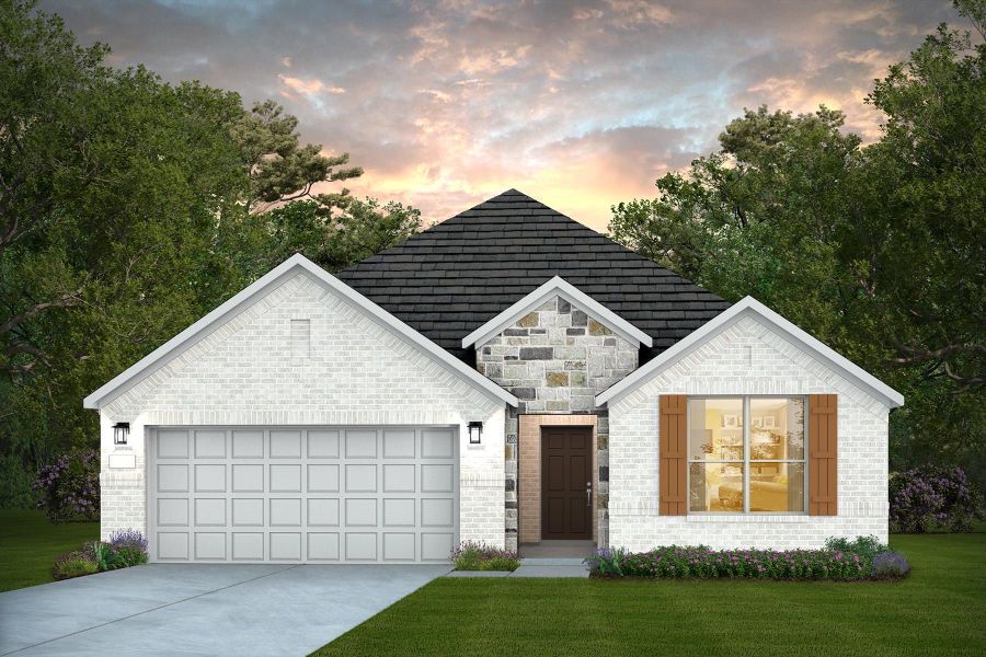 Representative exterior photo of a completed home built from the Blue Sky by Pulte Homes in Corley Farms, Boerne, TX (Image 6).