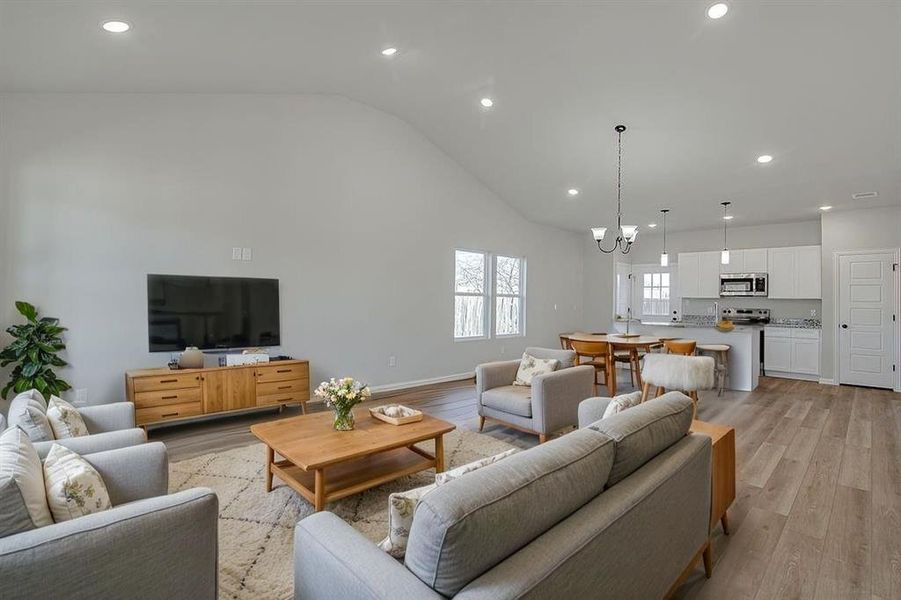 Furnished interior view inside a new home in , Azle (Image 12).