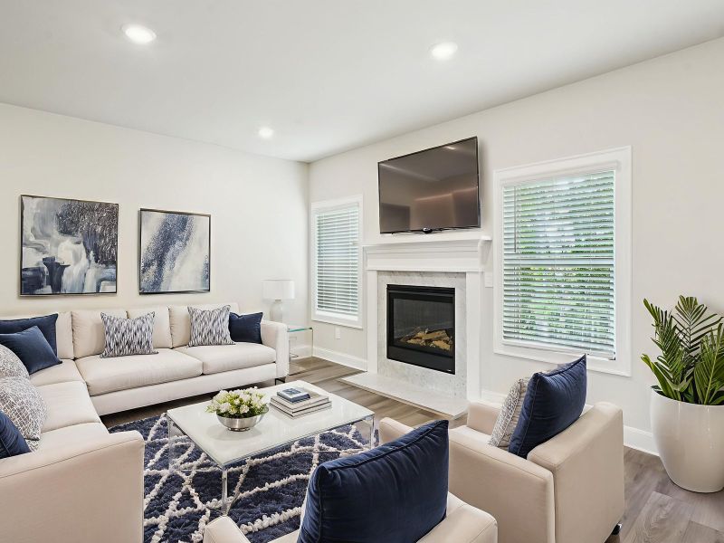 Furnished interior view inside a new home in Preserve at Mountain Creek, Pendergrass (Image 3).