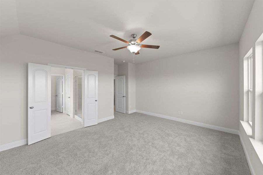 Spacious, unfurnished interior of a new home in The Reserve at Spiritas Ranch, Little Elm (Image 25). Spacious, unfurnished interior of a new home in The Reserve at Spiritas Ranch, Little Elm (Image 25).