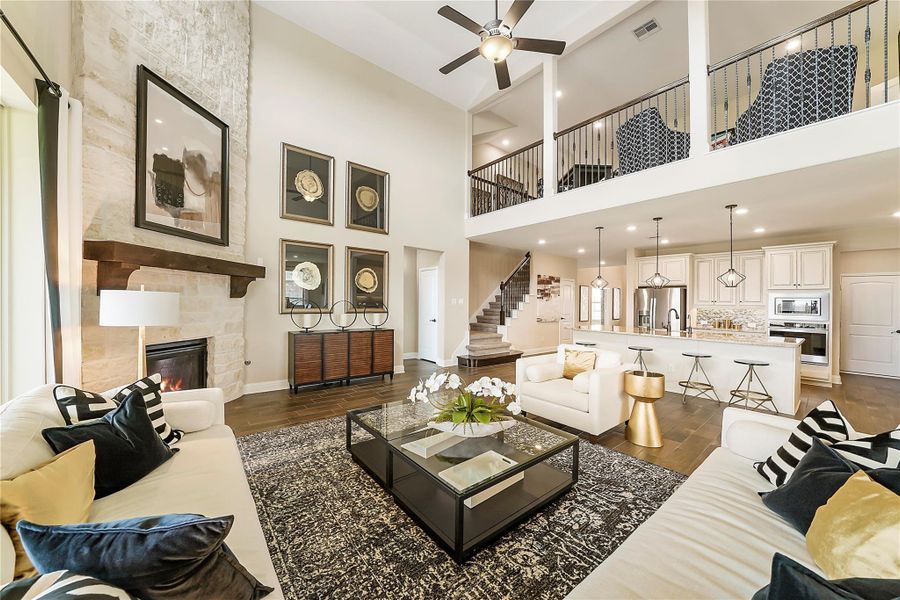 Furnished interior view inside a new home in Valencia: Hilltop Collection, Manvel (Image 30).