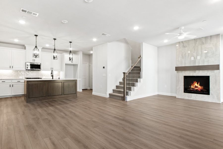 Spacious, unfurnished interior of a new home in The Tribute, The Colony (Image 22).