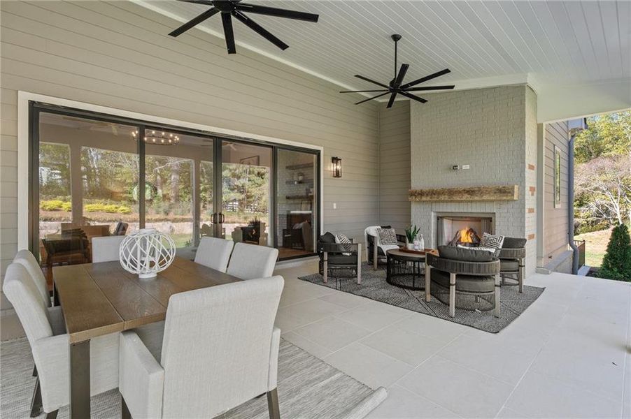 Exterior details and patio area of a home in , Milton (Image 4).