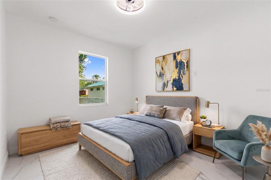 Furnished interior view inside a new home in , Tampa (Image 30).