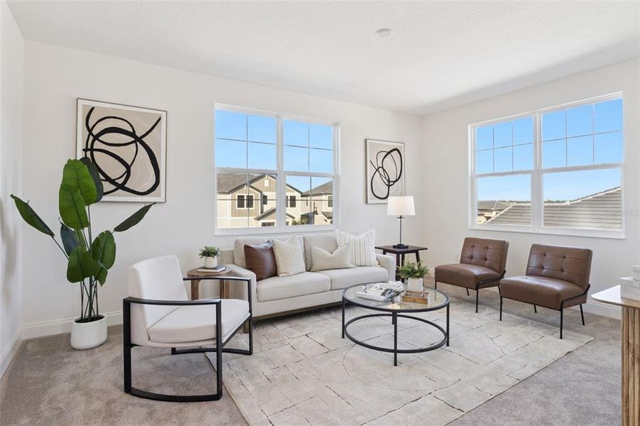 Furnished interior view inside a new home in Tamarack at Two Rivers, Zephyrhills (Image 4).