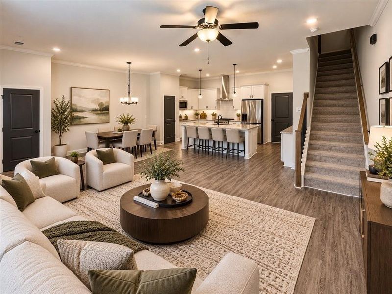 Furnished interior view inside a new home in Serenity, Hapeville (Image 8).