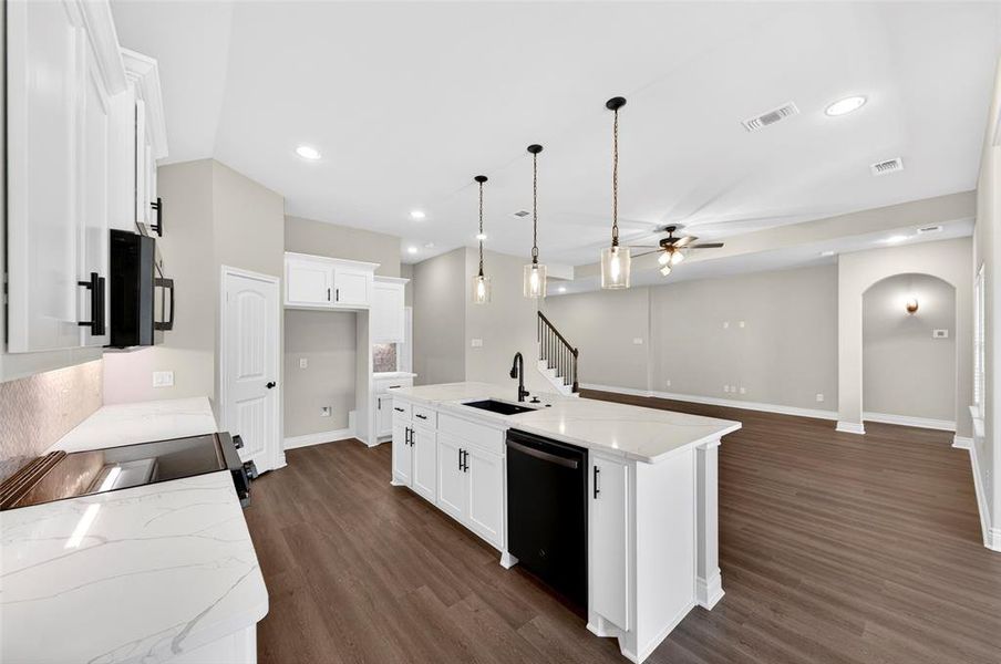 Furnished interior view inside a new home in , Greenville (Image 8). Furnished interior view inside a new home in , Greenville (Image 8).