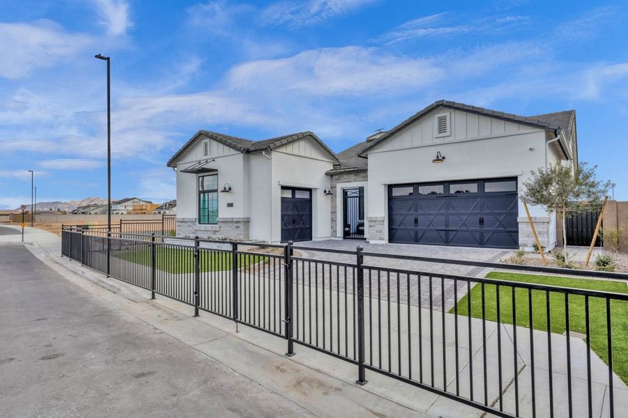 Representative exterior photo of a completed home built from the Residence Twelve by Blandford Homes in Earnhardt Ranch, Chandler, AZ (Image 22).