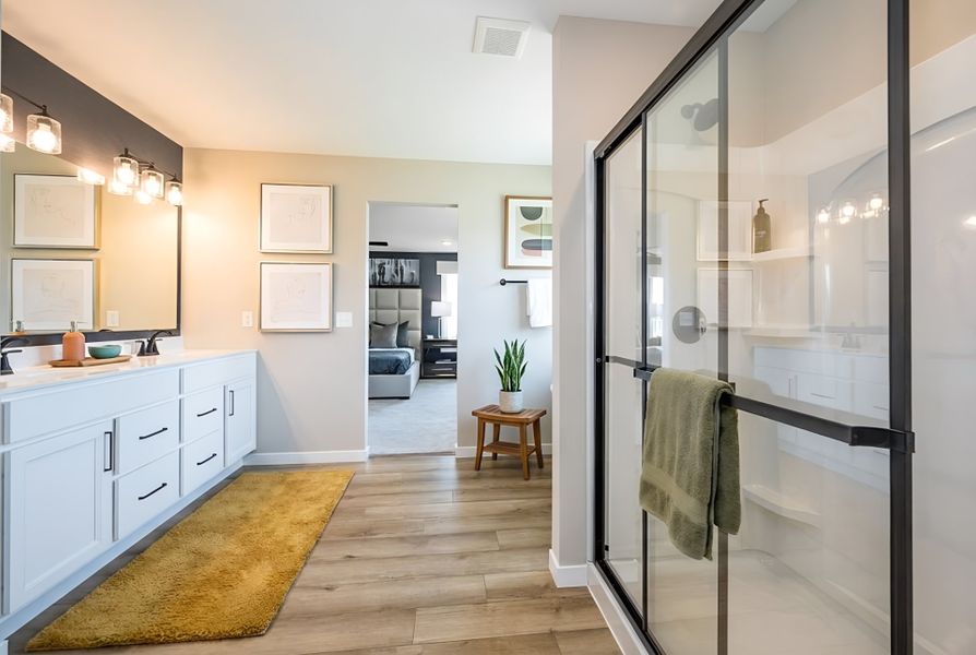 Furnished interior view inside a new home in Three Rivers, Rome (Image 3).
