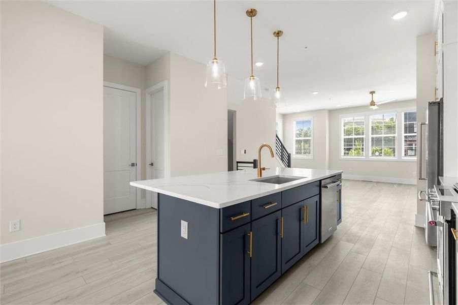 Furnished interior view inside a new home in The Gathering – Alpharetta, Alpharetta (Image 12).