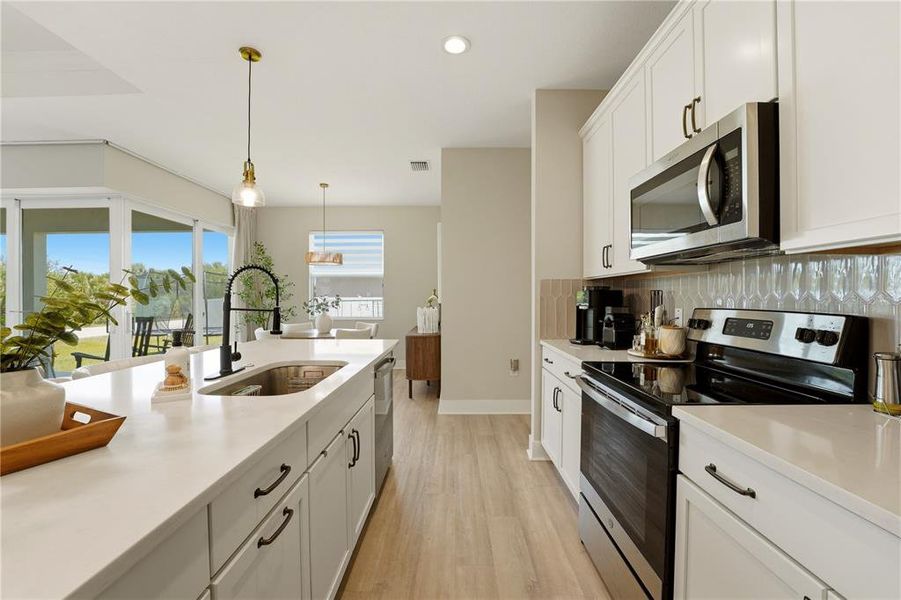 Furnished interior view inside a new home in , Port Charlotte (Image 35). Furnished interior view inside a new home in , Port Charlotte (Image 35).