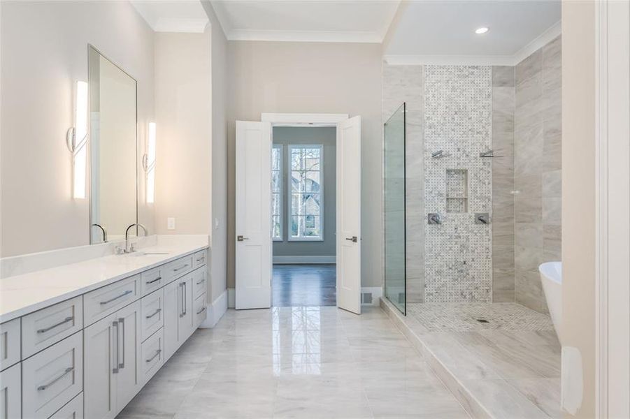 Furnished interior view inside a new home in , Marietta (Image 9).