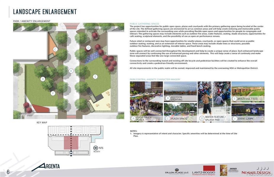 Argenta Master Plan- Central Plaza By the Apartments & Retail Spaces!