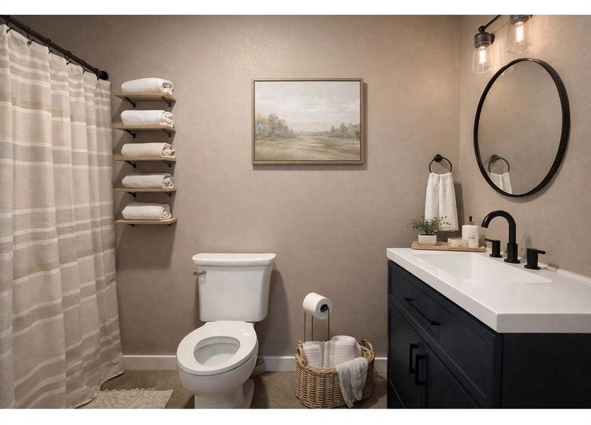 Furnished interior view inside a new home in , Seymour (Image 8).