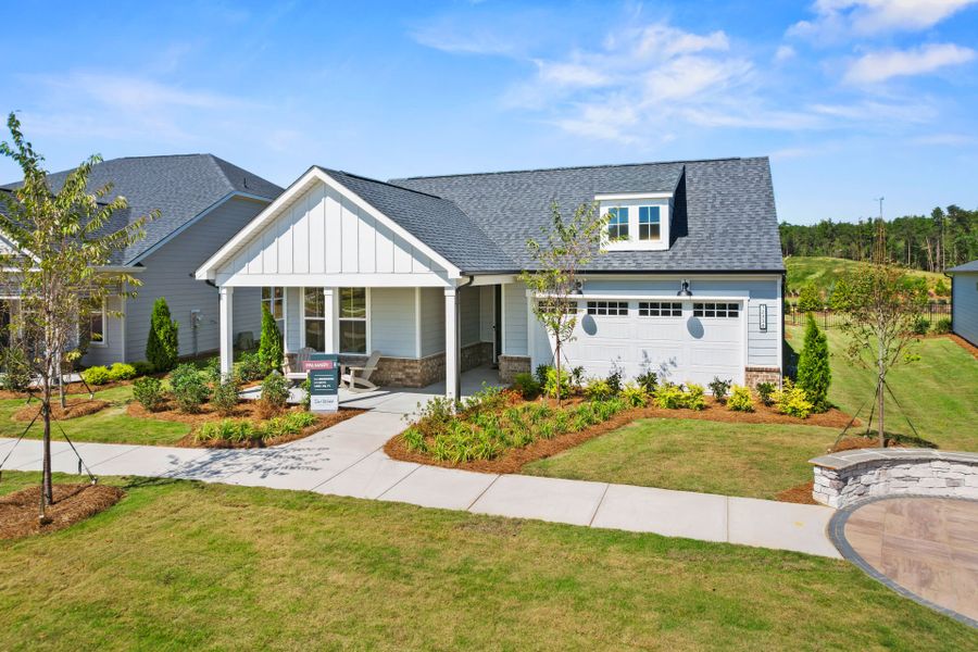 Representative exterior photo of a completed home built from the Palmary by Del Webb in Del Webb Carolina Ridge, Midland, NC (Image 25).
