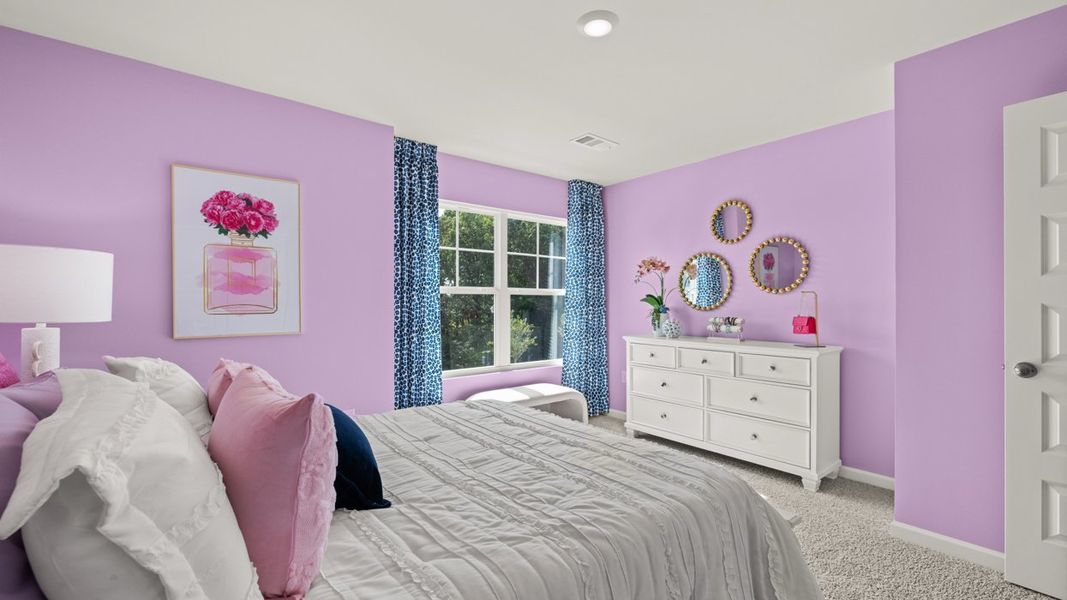 Representative furnished interior of a home built from the Halton by D.R. Horton in Brooks Station, Dacula (Image 44).