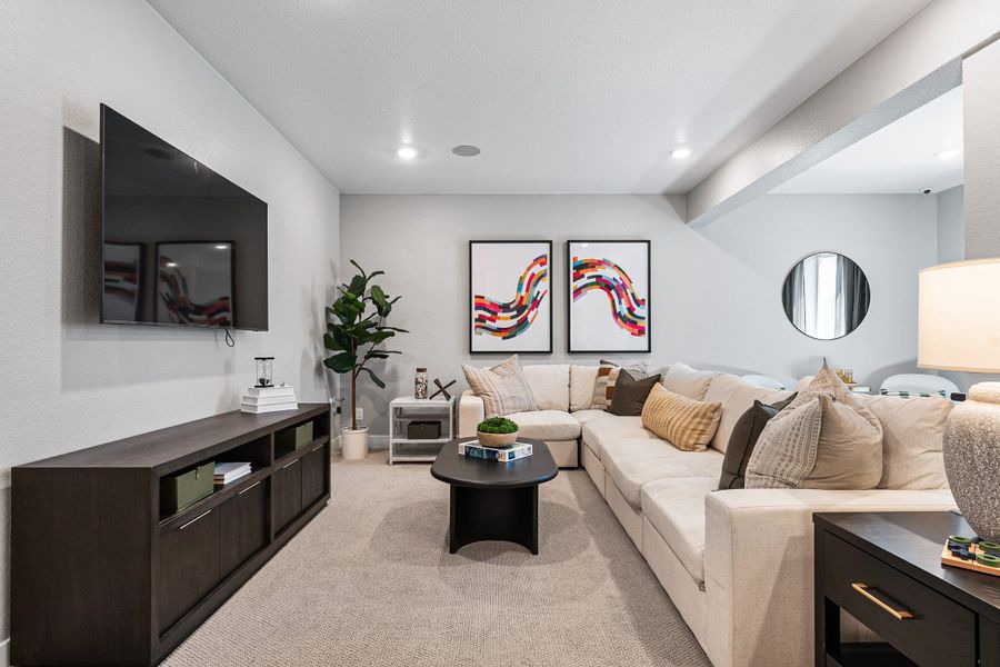 Representative furnished interior of a home built from the Windsor by Taylor Morrison in Macanta City Collection, Castle Rock (Image 7).