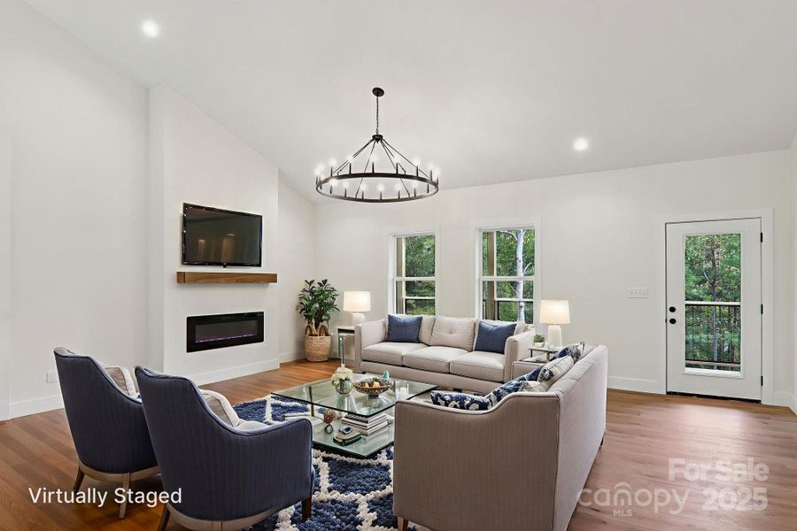 Furnished interior view inside a new home in , Mills River (Image 11). Furnished interior view inside a new home in , Mills River (Image 11).