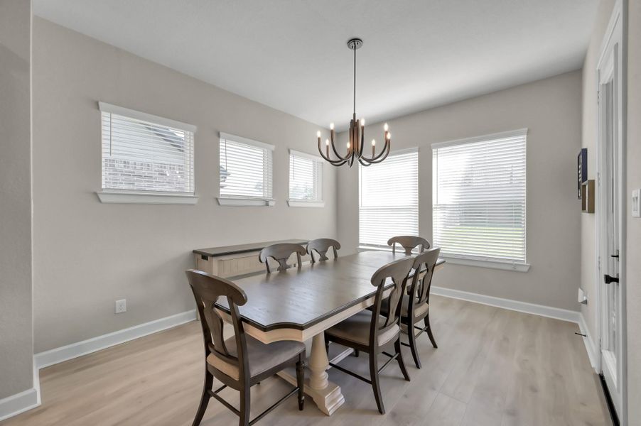 Furnished interior view inside a new home in The Woodlands Hills 60’, Willis (Image 33).