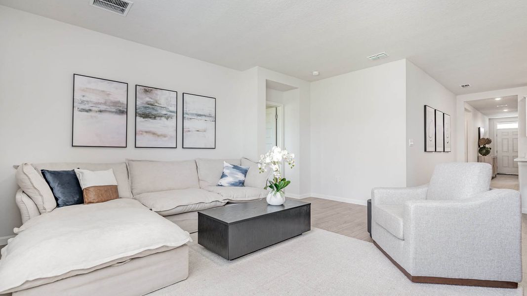 Representative furnished interior of a home built from the Cali by D.R. Horton in Palm Bay, Palm Bay (Image 11).