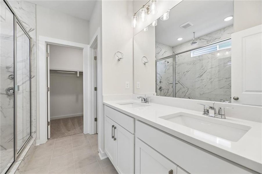 Furnished interior view inside a new home in The Park at Brighton, Locust Grove (Image 5).