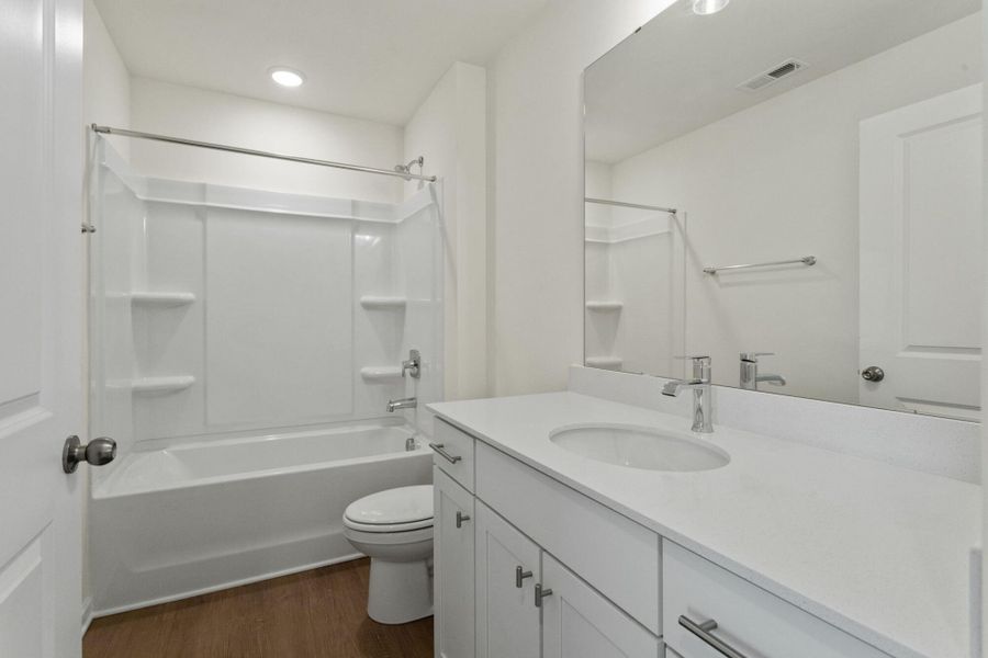 Furnished interior view inside a new home in Bellevue Townhomes, Greenville (Image 9). Furnished interior view inside a new home in Bellevue Townhomes, Greenville (Image 9).