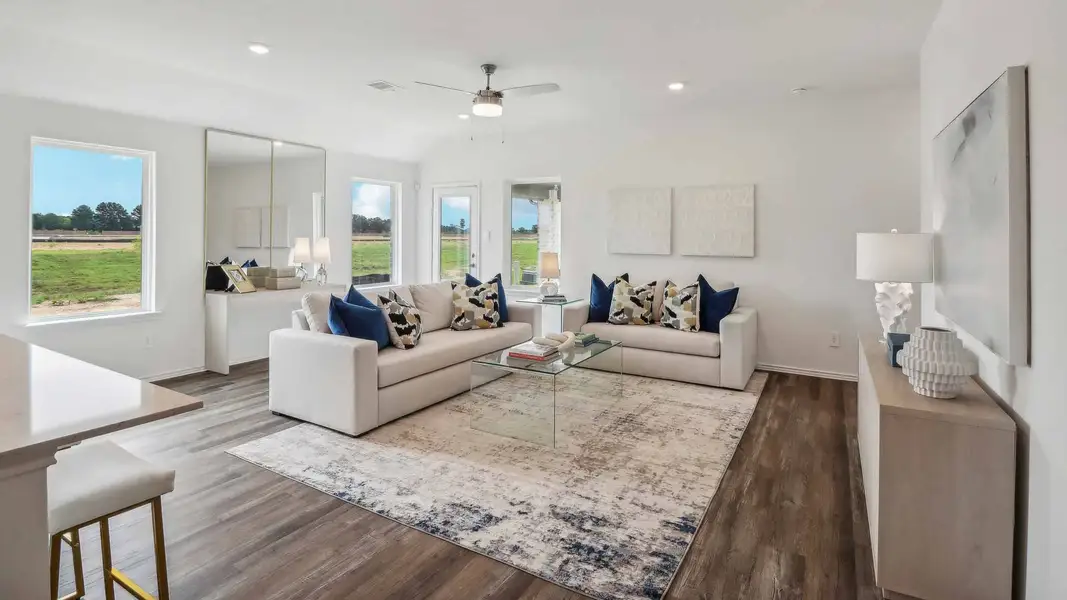 Representative furnished interior of a home built from the Lakeway by D.R. Horton in Grand Pines, Magnolia (Image 4). Representative furnished interior of a home built from the Lakeway by D.R. Horton in Grand Pines, Magnolia (Image 4).