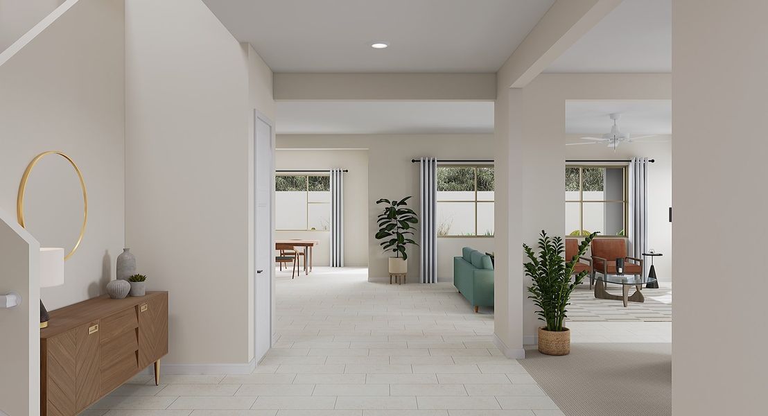 Representative furnished interior of a home built from the Sabino Plan 4506 by Tri Pointe Homes in Waterston Central, Gilbert (Image 13).