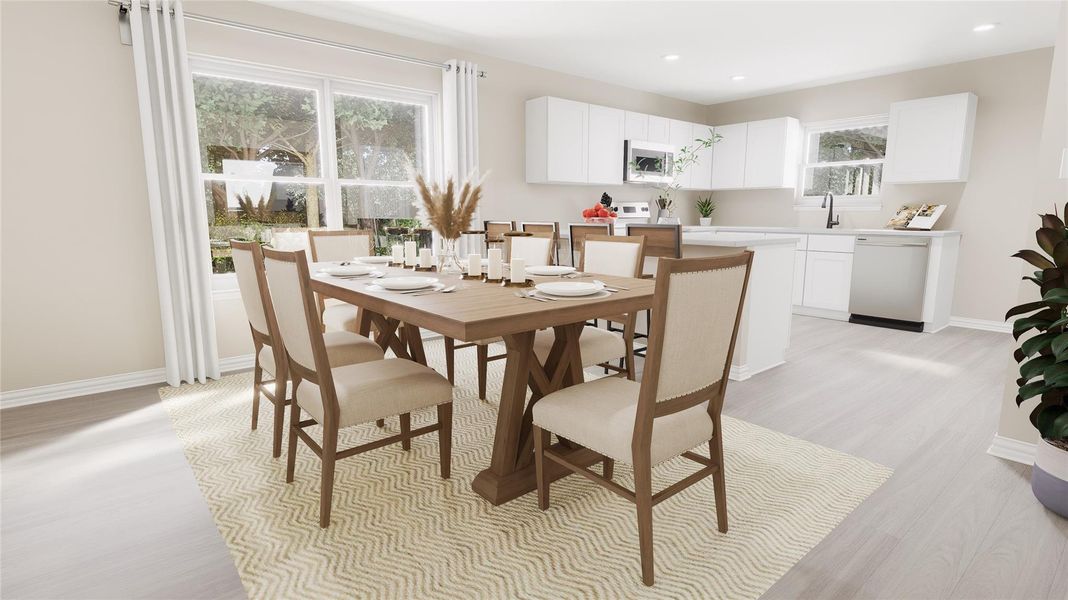 Furnished interior view inside a new home in , Temple (Image 9).