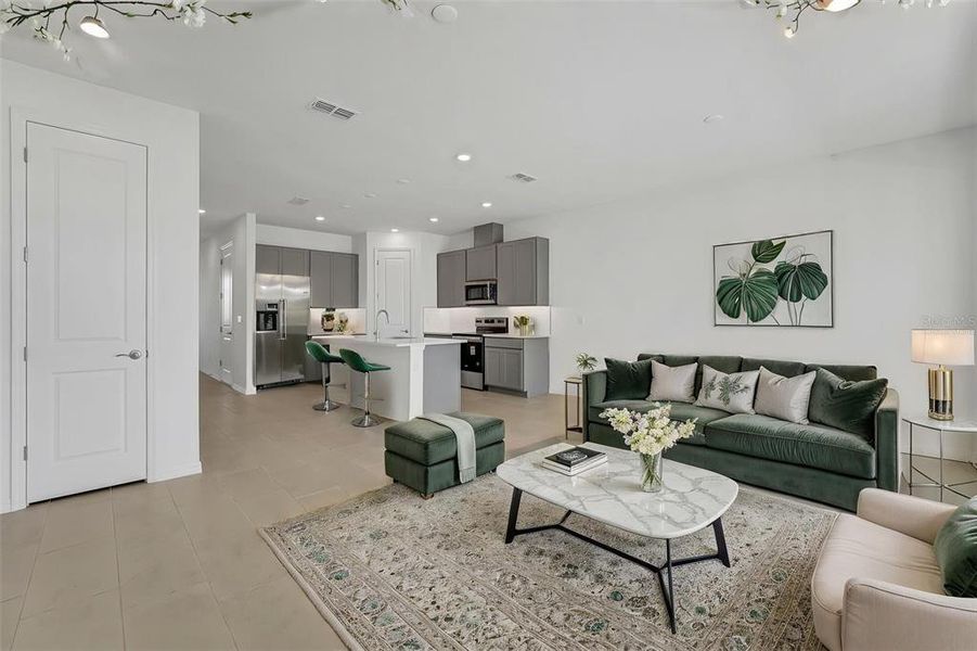 Furnished interior view inside a new home in Shores at Mirada, San Antonio (Image 8).