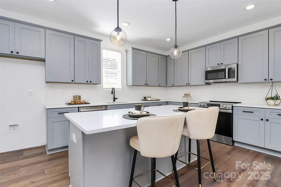 Furnished interior view inside a new home in , Charlotte (Image 9). Furnished interior view inside a new home in , Charlotte (Image 9).