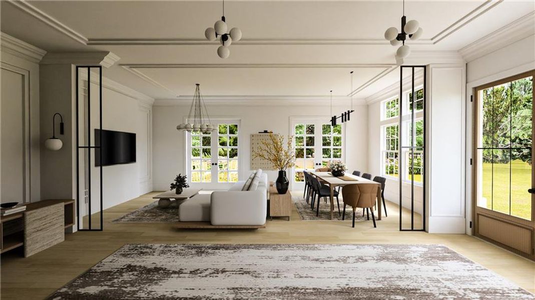 Furnished interior view inside a new home in , Milton (Image 9). Furnished interior view inside a new home in , Milton (Image 9).