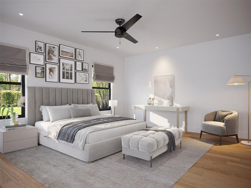 Furnished interior view inside a new home in , Early (Image 9). Furnished interior view inside a new home in , Early (Image 9).