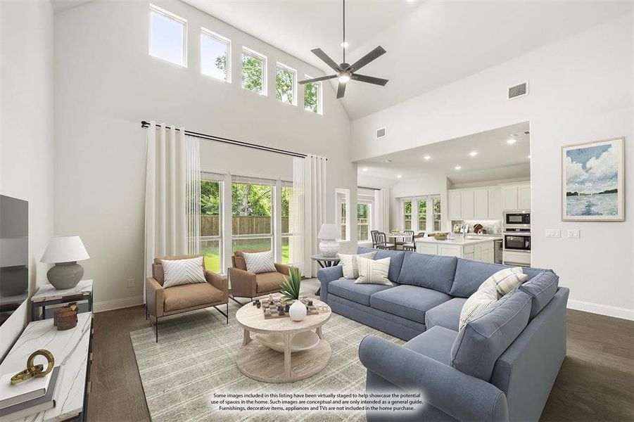 Furnished interior view inside a new home in Legacy Ranch Classic 60, Melissa (Image 14). Furnished interior view inside a new home in Legacy Ranch Classic 60, Melissa (Image 14).