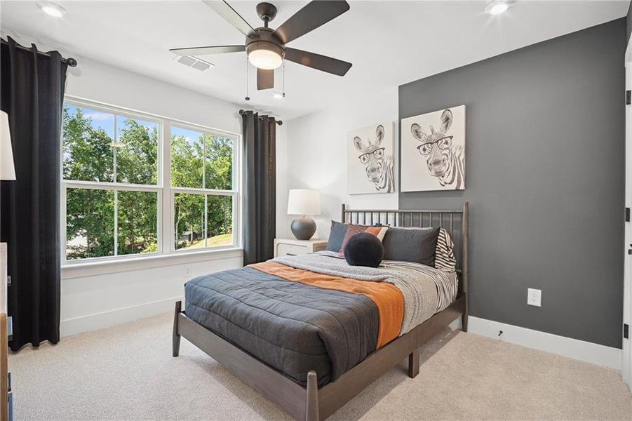 Furnished interior view inside a new home in Creekside at Skelton, Hoschton (Image 20).
