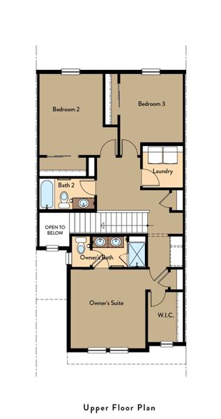 2D floor plan layout for the Cheyenne by View Homes in Aspen Meadows – Townhomes, Colorado Springs, CO (Image 4). 2D floor plan layout for the Cheyenne by View Homes in Aspen Meadows – Townhomes, Colorado Springs, CO (Image 4).